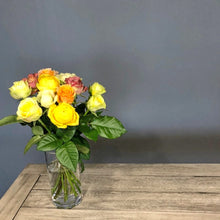 画像をギャラリービューアに読み込む, 年内発送 Rose Time Bouquet イエロー x オレンジ系